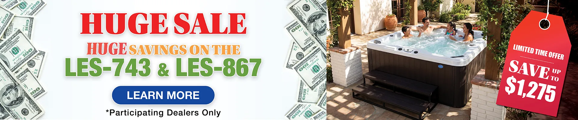 Calspas hot tub being used in a family setting - Trenton